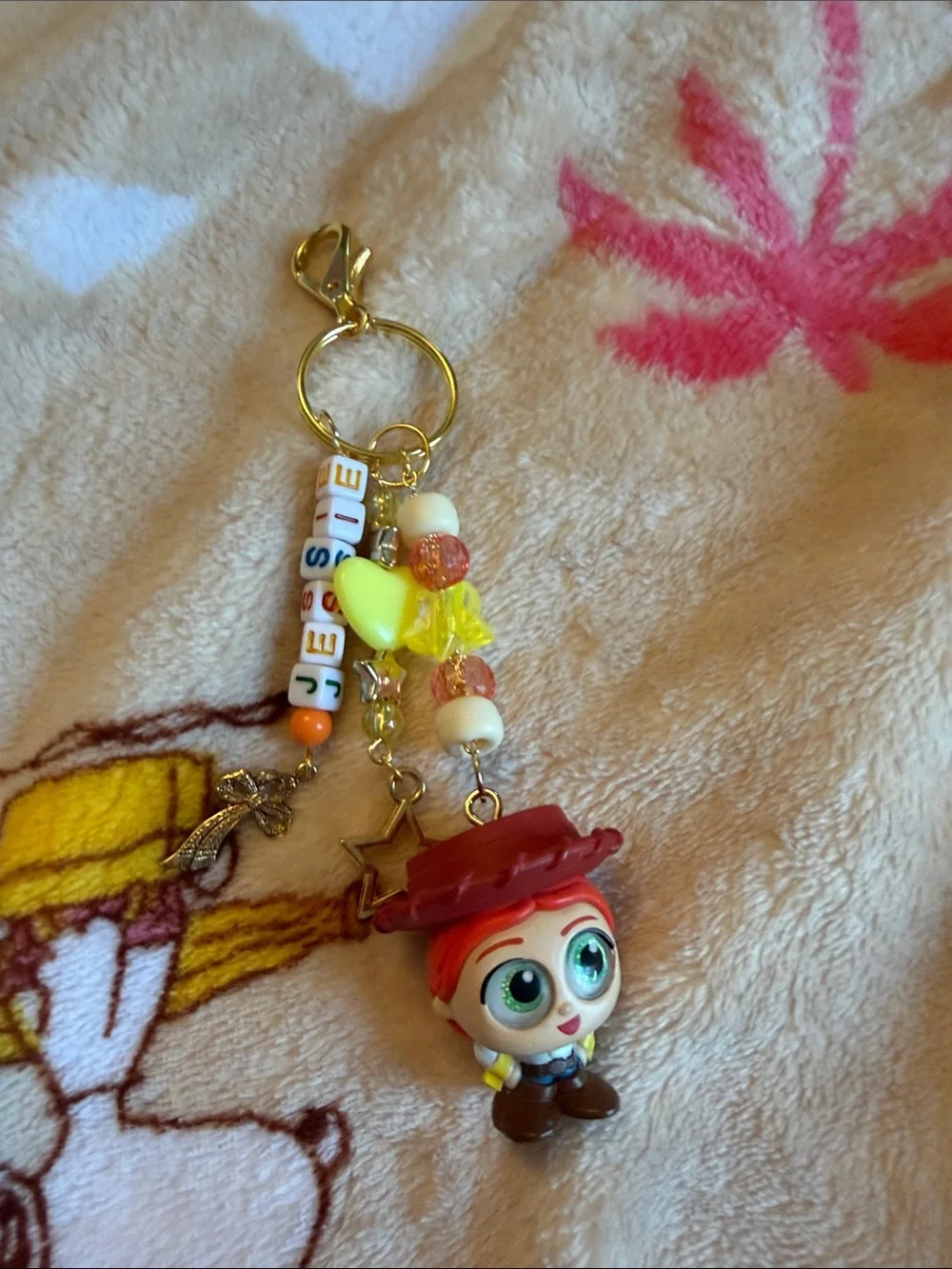✨NEW HANDMADE TOY STORY JESSIE COWGIRL BAG CHARM KEYCHAIN CLIP-ON CHARACTER TOY✨
